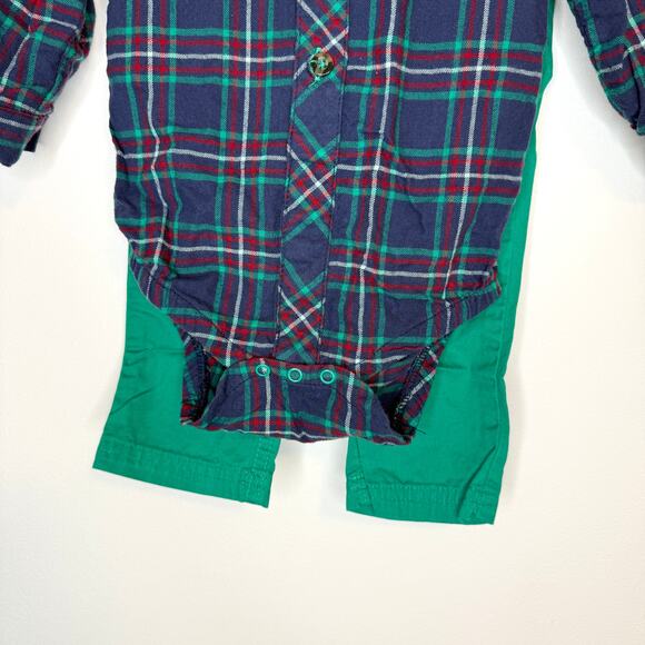Cat & Jack Baby Boy Plaid Flannel Pants Holiday Christmas Set Size 6-9 Months - Picture 3 of 9